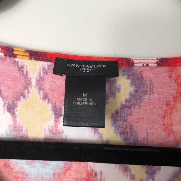 Ann Taylor Red Printed Tank - Picture 2 of 4